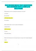 RAD REVIEW MOCK TEST QUESTIONS AND ANSWERS WITH COMPLETE  SOLUTIONS