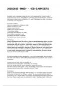 2025&sol;2026 - MOD 1 - HESI-SAUNDERS QUESTIONS WITH DETAILED VERIFIED ANSWERS &lpar;100&percnt; CORRECT ANSWERS&rpar; &sol;ALREADY GRADED A&plus;