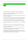 Fire Alarm Quiz 3 With Complete Solutions 2025&period;