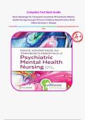 Complete Test Bank Guide Davis Advantage For Townsend's Essentials Of Psychiatric Mental-Health Nursing Concepts Of Care In Evidence-Based Practice Ninth Edition By Karyn I&period; Morgan