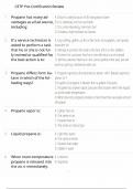 CETP Pre-Certification Review Questions 2025 A grade