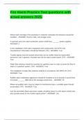 Fire Alarm Practice Test questions with actual answers 2025