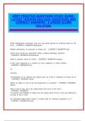 ARRT PRACTICE QUESTIONS STUDY GUIDE &sol;  LATEST VERSION 2025-2026 &sol;QUESTIONS AND  CORRECT ANSWERS &sol; A GRADE SCORE  SOLUTION&period; 