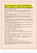 RST 230 EXAM 1 LATEST QUESTIONS WITH CORRECT SIMPLIFIED ANSWERS