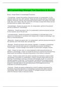 MN Cosmetology Manager Test Questions & Answers