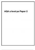 Exam &lpar;elaborations&rpar; AQA a level pe Paper 2