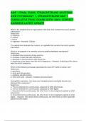 A&P 1 FINAL EXAM&comma; STRAIGHTERLINE ANATOMY AND PHYSIOLOGY 1&comma; STRAIGHTERLINE A&P 1 CUMULATIVE FINAL EXAMS WITH 100&percnt; CORRECT ANSWERS LATEST UPDATE