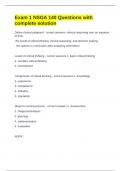 Exam 1 NSGA 140 Questions with complete solution