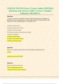 NUR254&sol; NUR 254 Exam 1 &vert; Latest Update 2025&sol;2026 &vert; Questions and Answers &vert; 100&percnt; Correct &vert; Complete Solutions &vert; GRADED A&period;