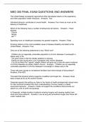 MED 300 FINAL EXAM QUESTIONS AND ANSWERS