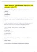 Hacc Nursing 140 Midterm Question and answers rated A&plus;