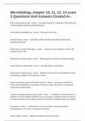 Microbiology chapter 10&comma; 11&comma; 12&comma; 13 exam 3 Questions And Answers Graded A&plus;&period;