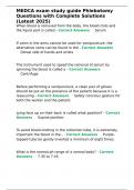 MEDCA exam study guide Phlebotomy Questions with Complete Solutions &lpar;Latest 2025&rpar;