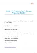 HAN 477 Midterm With Correct Answers &lpar;2025&rpar;&excl;&excl;