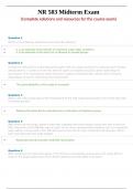 NR 503 Midterm Exam &lpar;Complete solutions and resources for the course exam&rpar;&period;