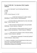 Exam 1 NURS 404 &ndash; Fox Questions With Complete Solutions