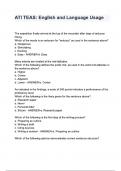 ATI TEAS English and Language Usage questions and answers&period;