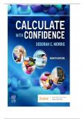 Test Bank for Calculate with Confidence 8th Edition by Deborah Gray Morris Chapter 1-24 &vert; All Chapters with Answers and Rationals