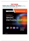 Test Bank for Robbins Basic Pathology 10th Edition by Vinay Kumar&comma; Abul K&period; Abba & Jon C&period; Aste