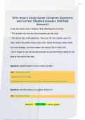 Ohio Notary Study Guide Complete Questions  and Correct Detailed Answers &lpar;Verified  Answers&rpar;