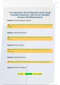 Fire Apparatus Driver&sol;Operator Aerial Study  Complete Questions and Correct Detailed  Answers &lpar;Verified Answers&rpar; 