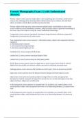Forensic Photography Exam 1 &vert;&vert; with Authenticated Answers&period;