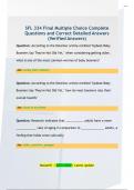 SFL 334 Final Multiple Choice Complete  Questions and Correct Detailed Answers  &lpar;Verified Answers&rpar;