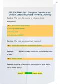 SFL 334 FINAL Quiz Complete Questions and  Correct Detailed Answers &lpar;Verified Answers&rpar;