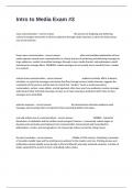 Intro to Media Exam &num;3 Actual Questions With 100&percnt; Verified Correct Answers&period;