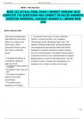 NURS 252 ACTUAL FINAL EXAM 1 NEWEST VERSION 2025  COMPLETE 735 QUESTIONS AND CORRECT DETAILED ANSWERS  &lpar;VERIFIED ANSWERS&rpar; &vert;ALREADY GRADED A&plus;BRAND NEW  2025