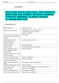PSYCH EOR ACTUAL EXAM 2024- 2025 COMPLETE  QUESTIONS AND CORRECT DETAILED ANSWERS  &lpar;VERIFIED ANSWERS&rpar; &vert;ALREADY GRADED  A&plus;BRAND NEW 2025