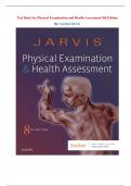 Test Bank for Physical Examination and Health Assessment 8th Edition by Carolyn Jarvis