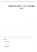 ADVANCED PATHOPHYSIOLOGY EXAM 4 STUDY GUIDE QUESTIONS AND VERIFIED ANSWERS&vert; 100&percnt; CORRECT