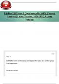 Rio Bio 156 Exam 1 Questions with 100&percnt; Correct Answers &vert; Latest Version &lpar;2024&sol;2025&rpar; Expert Verified