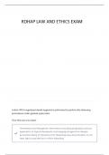 LAW AND ETHICS &lpar;LATEST 2025&sol; 2026 UPDATE&rpar; QUESTIONS AND ANSWERS