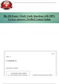 Bio 156 Exam 1 Study Guide Questions with 100&percnt; Correct Answers &vert; Verified &vert; Latest Update