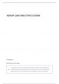 RDH LAW AND ETHICS EXAM EXAM QUESTIONS AND VERIFIED ANSWERS