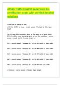 ATSSA Traffic Control Supervisor Re-certification exam with verified detailed solutions