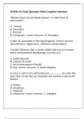 NURB 235 Final Questions With Complete Solutions