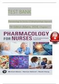 TEST BANK FOR ADAM&rsquo;S PHARMACOLOGY FOR NURSES&colon; A PATHOPHYSIOLOGIC APPROACH&comma; &vert;7TH EDITION &vert; ALL CHAPTERS &vert; UPDATED 2025