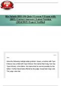 Rio Salado BIO 156 Quiz 5 Lesson 9 Exam with 100&percnt; Correct Answers &vert; Latest Version &lpar;2024&sol;2025&rpar; Expert Verified