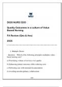 D026 &lpar;NURS 5203&rpar; Quality Outcomes in Value Based Nursing FA Review 2025 &lpar;Qns & Ans&rpar;&period;D026 &lpar;NURS 5203&rpar; Quality Outcomes in Value Based Nursing FA Review 2025 &lpar;Qns & Ans&rpar;&period;