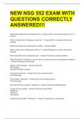 NEW NSG 552 EXAM WITH QUESTIONS CORRECTLY ANSWERED&excl;&excl;&excl;