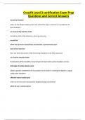 Crossfit Level 2 certification Exam Prep Questions and Correct Answers
