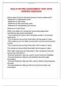WGU D196 PRE-ASSESSMENT TEST WITH  VERIFIED ANSWERS