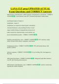 LANA CLT prep UPDATED ACTUAL   Exam Questions and CORRECT Answers