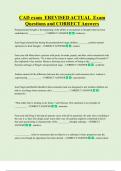 CAD exam  REVISED ACTUAL  Exam  Questions and CORRECT Answers 