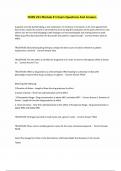 NURS 251 Module &num; 1 Exam Questions And Answer&period;