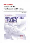Test Bank For Kozier & Erb's Fundamentals of Nursing 10th Edition By Audrey J&period; Berman&semi; Shirlee Snyder&semi; Geralyn Frandsen