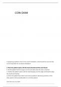 CCRN EXAM 1- PRACTICE QUESTIONS AND 100&percnt; CORRECT ANSWERS 